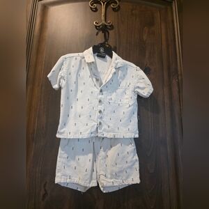 Volcom Little Boys Button Up Set Size 2T